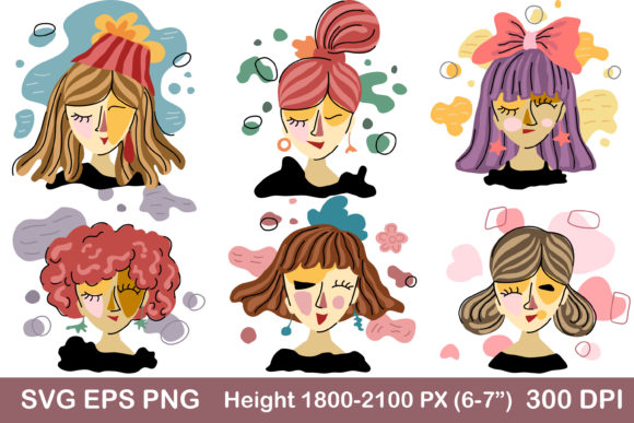 Abstract Women Patterns: Graphics & Illustrations Review