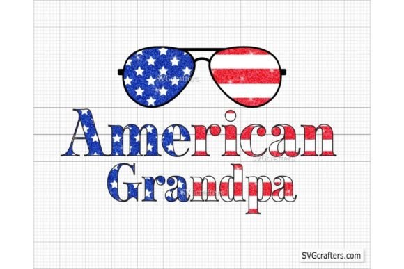 American Grandpa Png, 4th of July Png – A Nostalgic Graphic Design Asset for Patriotic Branding and Seasonal Visuals