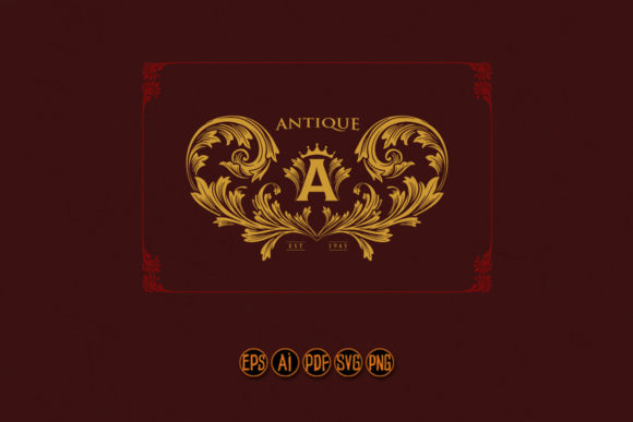 Antique Gold Ornaments: Classic Decorative Graphics for Elegant Editorial Design