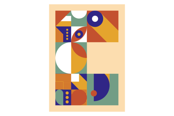 Bauhaus Poster: Modern Geometric Element Review