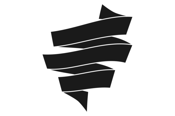 Black Ribbon Banner Silhouette Graphics Review