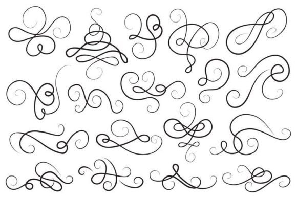 Calligraphy Design Elements: Graphics & Illustrations