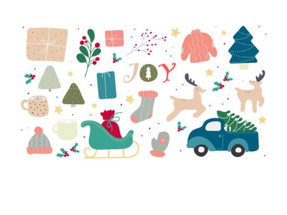Christmas Joy Bundle SVG Graphics & Illustrations