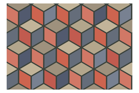 Color Seamless Pattern Cube Ornament Graphics Review