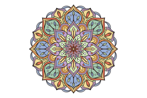 Colorful Mandala Graphics & Illustrations Review