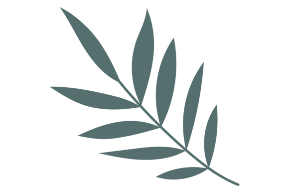 Herbal Leaves Element: A Fresh Graphic for Branding and Marketing Visuals