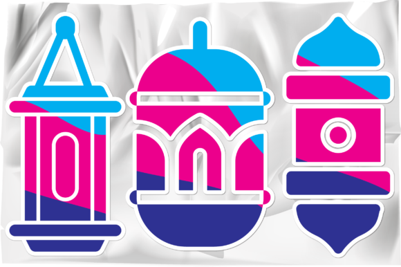 Lantern Lamp Set Graphics & Illustrations Review