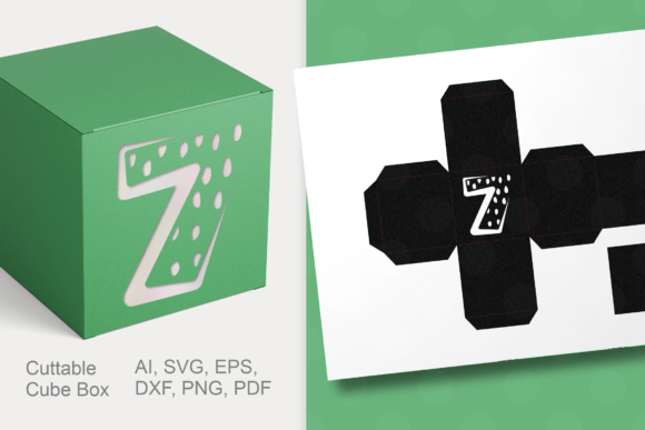 Number 7 Cube Gift Box Template SVG Review