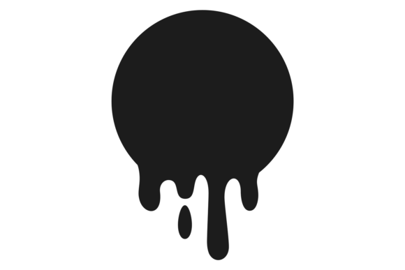 Round Label with Paint Dripping. Black D – A Designer’s Honest Take for Real Embroidery Use