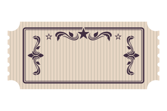 Vintage Ticket Mockup Graphics & Illustrations